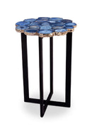 Hospitality furniture - Blue Agate Stone Accent Table - www.oroatrade.com