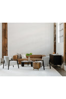Hospitality furniture - Brown Leather Sofa - www.oroatrade.com
