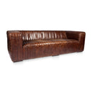 Modern European furniture - Channel-Stitched Leather Sofa - www.oroa.com