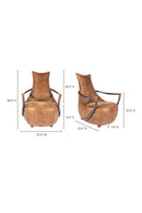 Hospitality furniture - Brown Leather Club Chair - www.oroatrade.com