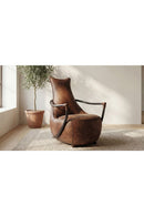 Hospitality furniture - Brown Leather Club Chair - www.oroatrade.com
