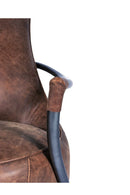 Hospitality furniture - Brown Leather Club Chair - www.oroatrade.com