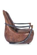 Hospitality furniture - Brown Leather Club Chair - www.oroatrade.com