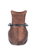 Hospitality furniture - Brown Leather Club Chair - www.oroatrade.com