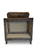 Hospitality furniture - Brown Leather Studded Club Chair - www.oroatrade.com