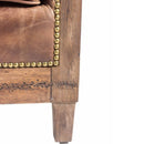 Brown Leather Rustic Sofa | Novi Living Darlington