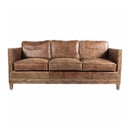 Brown Leather Rustic Sofa | Novi Living Darlington