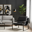 Hospitality furniture - Leather Modern Classic Accent Chair - www.oroatrade.com