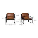 Hospitality furniture - Leather Modern Classic Accent Chair - www.oroatrade.com