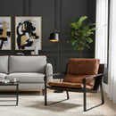 Hospitality furniture - Leather Modern Classic Accent Chair - www.oroatrade.com