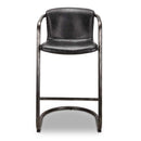 Hospitality furniture - Leather Cantilevered Bar Stool Set (2) - www.oroatrade.com