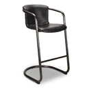 Hospitality furniture - Leather Cantilevered Bar Stool Set (2) - www.oroatrade.com