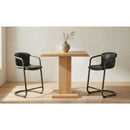 Hospitality furniture - Leather Cantilevered Bar Stool Set (2) - www.oroatrade.com