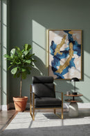 Hospitality furniture - Black Leather Occasional Chair - www.oroatrade.com