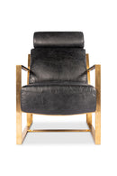 Hospitality furniture - Black Leather Occasional Chair - www.oroatrade.com