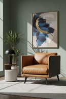 Hospitality furniture - Brown Leather Lounge Armchair - www.oroatrade.com