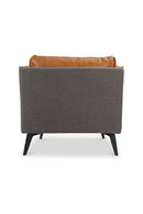 Hospitality furniture - Brown Leather Lounge Armchair - www.oroatrade.com