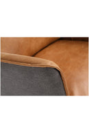 Hospitality furniture - Brown Leather Lounge Armchair - www.oroatrade.com