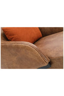 Hospitality furniture - Brown Leather Wingback Accent Chair - www.oroatrade.com