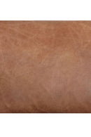 Ribbed Brown Leather Bench | Novi Living Endora | Oroa.com