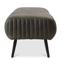 Quilted Green Leather Bench | Novi Living Endora