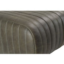 Quilted Green Leather Bench | Novi Living Endora