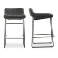 Hospitality furniture - Leather Backless Counter Stools (2) - www.oroatrade.com