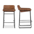 Hospitality furniture - Leather Backless Counter Stools (2) - www.oroatrade.com