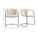 Cantilevered Dining Chair Set (2) | Novi Living Freeman | Oroa.com