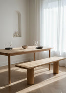 Scandinavian Style Oak Dining Bench | Novi Living Anders | Oroa.com
