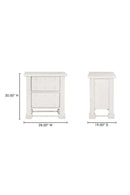 Hospitality furniture - Whitewashed 2-Drawer Nightstand - www.oroatrade.com