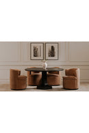 Hospitality furniture - Black Round Dining Table - www.oroatrade.com