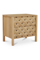 2-Drawer Mango Wood Nightstand | Novi Living Fulton | Oroatrade.com