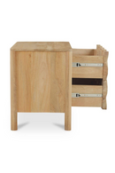 2-Drawer Mango Wood Nightstand | Novi Living Fulton | Oroa.com