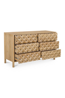6-Drawer Mango Wood Dresser | Novi Living Fulton | Oroatrade.com