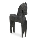 Black Wooden Horse Sculpture | Novi Living Gallant
