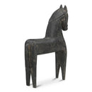 Black Wooden Horse Sculpture | Novi Living Gallant