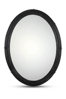 Aged Black Oval Mirror | Novi Living Antoni | Oroatrade.com