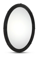 Aged Black Oval Mirror | Novi Living Antoni | Oroatrade.com