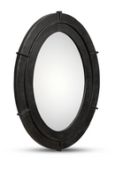 Aged Black Oval Mirror | Novi Living Antoni | Oroatrade.com