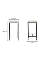 Hospitality furniture - Italian Marble Square Side Table - www.oroatrade.com