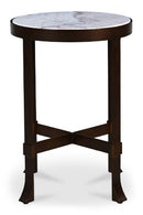 Hospitality furniture - Round Travertine Accent Table - www.oroatrade.com