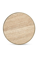 Hospitality furniture - Round Travertine Accent Table - www.oroatrade.com