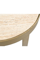 Hospitality furniture - Round Travertine Accent Table - www.oroatrade.com