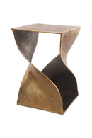 Hospitality furniture - Brass Twisted Accent Table - www.oroatrade.com