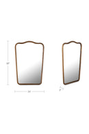 Cast Aluminum Wall Mirror | Novi Living Keyes | Oroa.com