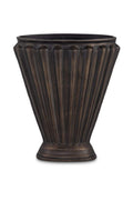Cast Aluminum Tapered Vase | Novi Living Jade