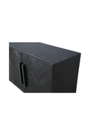 Black Herringbone 4-Door Sideboard | Novi Living Fishbone | Oroa.com