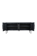 Black Herringbone 4-Door Sideboard | Novi Living Fishbone | Oroa.com