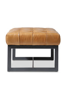 Hospitality furniture - Tan Leather Tufted Bench - www.oroatrade.com